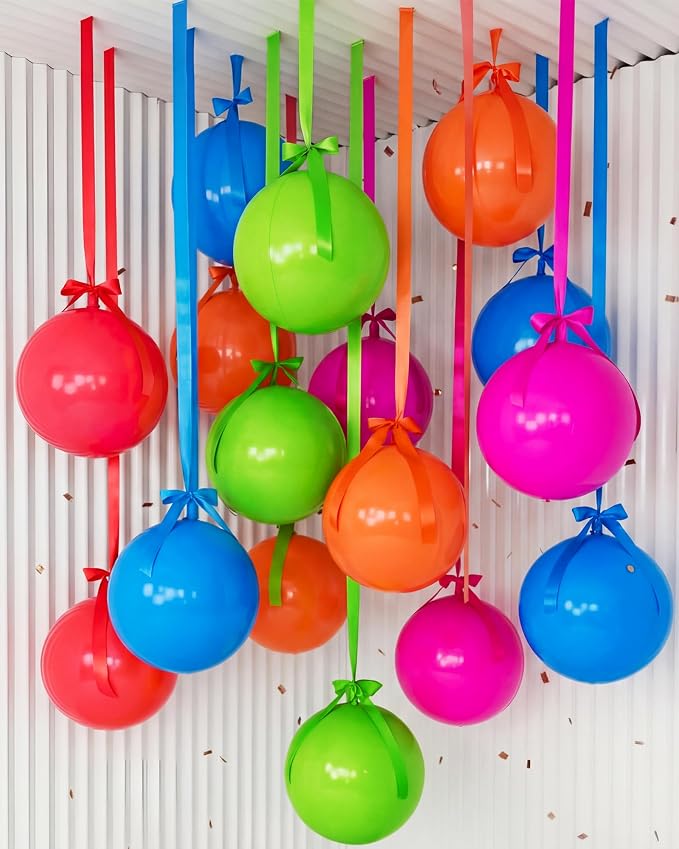 Jenaai 30 Set Round Foil Balloons Bulk 22 Inch 4d Metallic Giant Balloons Set by Jenaai