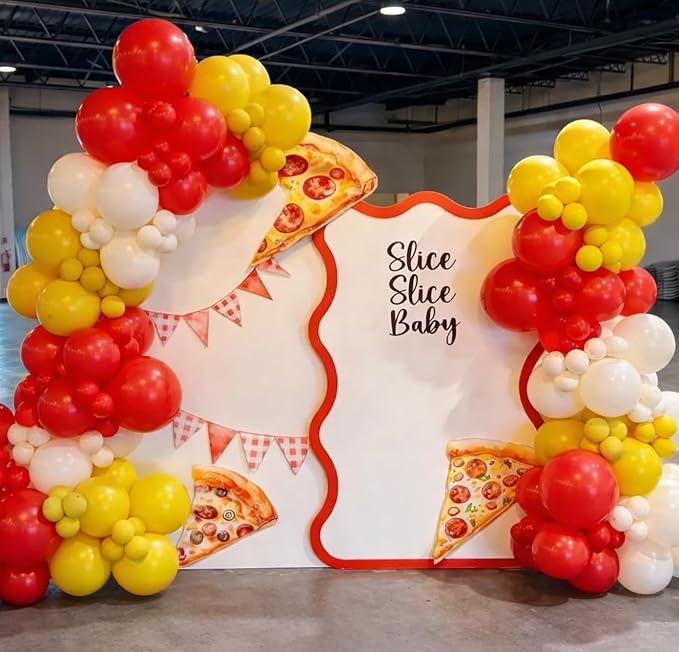 Pizza Party Balloon Arch Garland Kit - Image 2