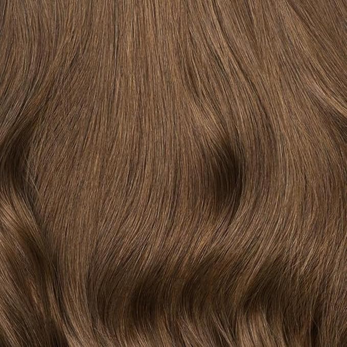 Luxy 100% Remy Human Hair – Halo Clip-In Hair Extensions –Natural Looking Volume & Length - One-Piece - Easy 5-Min Application 150 grams 12" Chestnut Brown Halo
