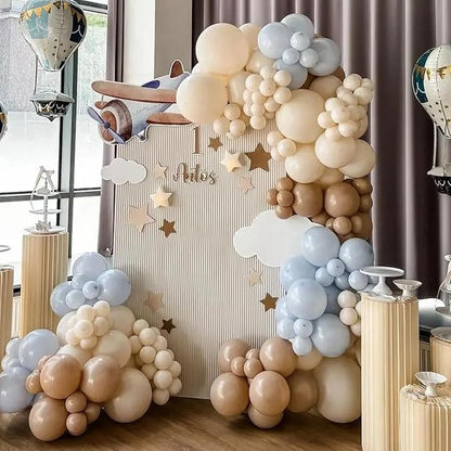 Voircoloria 130pcs White Sand Balloons Garland Arch Kit, 18 12 10 5 Inch | - Image 5