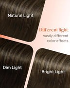 Sunny Hair Tape in Hair Extensions Real Human Hair Invisible Remy Hair Extensions Tape ins for Women Darkest Brown Ombre Medium Brown Balayage 18 inch 25G