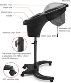 Elitzia Hair Steamer Micro Mist Scalp Detox System Hair Wash Reclining Chair Table Hair Care Salon SPA Barber Shop Shampoo Bowl Miste Hooded Natual Black Hair ET19191