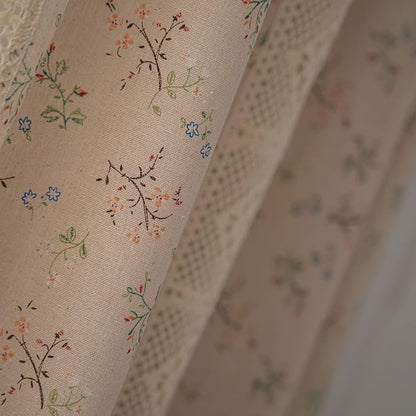 ENJOYBRIDAL Floral Curtains 84 Inch Length 2 Panels Crochet Lace Patchwork - Image 6