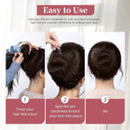FANDAMEI 50PC Spiral Hair Pins Set, Spin Pins Spiral Bobby Pins for Girls, Women and Kids, Non-Scratch Round Clip & Bun Twist, Stylish Bun Bobby Pins, Premium Spin Pins for Hair, Brown
