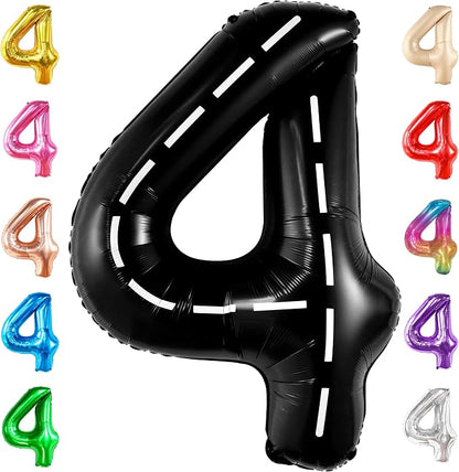 KatchOn Construction 4 Balloon 40 Inch, 4 Birthday Decorations | Construction by KatchOn