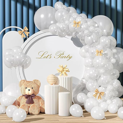 Clear Balloons Different Sizes 135pcs 18 12 10 5 Inch Transparent Balloons Arch by YISHEBAPA
