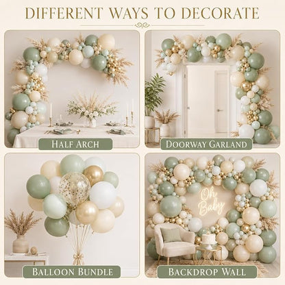 Sage Green Balloon Garland Kit - Image 6