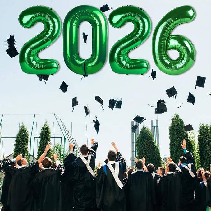2026 Number Black Balloons 40Inch Balloon - Image 4