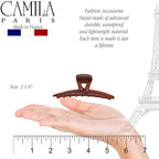 Camila Paris CP3228 French Hair Clip for Women, Narrow, Strong Hold Grip Double Teeth Girls Hair Claw Clips Jaw, Fashion Durable Styling Hair Accessories for Women, Made in France