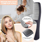 Hair Combs Set, Large Wide Tooth Comb, Rat Tail, Fine Tooth Comb For Women Men Fine Thick Curlys Wet Hair Styling Detangling Parting Cutting (5PCS)