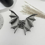 3 Pieces Large Metal Spider Net Bat Hand Hair Claw Clips for Women and Girls Thick Long Hair, Gothic Decor Skeleton Spooky Hair Styling Accessories for Halloween Christmas Gifts