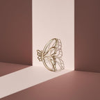 The Hair Edit Gilded Wing Clip – Large Chic Gold Metal Hair Clip for Women, Hair Accessory for Styling & Everyday Wear, Clip For Medium,Thick or Curly Hair, Ideal Gift For Women, Perfect for Updos