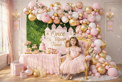 Rose Gold Pink White Balloon Garland Arch 160PCS Confetti Balloons Baby Shower - Image 2