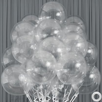 50pcs Clear Balloons, 12inch Transparent Latex Party Balloons | Balloons by ZizasAry