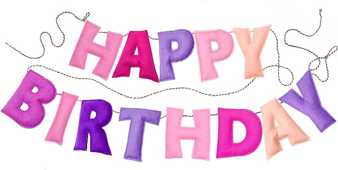 Pre-Strung Happy Birthday Banner by Unknown