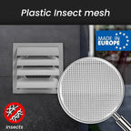 Repa Market 5 Inch Brown Dryer Vent Hood/Duct Cover for Walls or Ducting/ABS Plastic Grille with Flaps & Insect Screen/Exhaust and Dryer Vent Covers for Indoor & Outdoor Use
