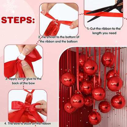 Jenaai 30 Set Round Foil Balloons Bulk 22 Inch 4d Metallic Giant Balloons Set - Image 4