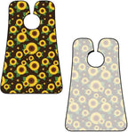 Beard Trimming Catcher Apron, Waterproof Non-Stick Grooming Bib for Shaving, Ideal for Men Dad Father’s Day, Vintage Flowers Sunflowers Shave Bib