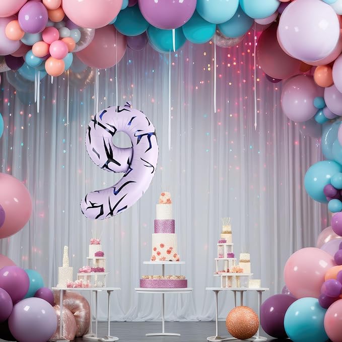 40 Inch Kpop Theme Number 9 Balloon, Birthday Party Decorations - Image 5
