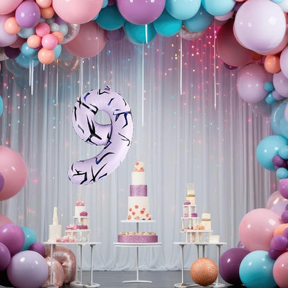 40 Inch Kpop Theme Number 9 Balloon, Birthday Party Decorations - Image 5