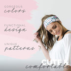 Maven Thread 4" Wide Workout Headbands for Women (2 Pack) – Non-Slip Sweatbands for Gym, Running & Yoga