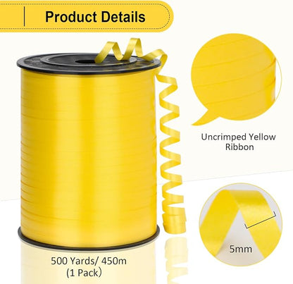 Yellow Curling Ribbon, 500 Yard, 3/16" - Image 5