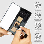 Root Touch Up Hair Color – 3 Color Blendable Hairline Powder for Gray Coverage, Root Cover Up & Thinning Edges – 48H Sweat Resistant, Natural Finish for Women & Men – Black