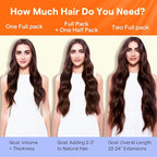 Full Shine Brown Clip in Hair Extensions Brazilian Hair Clip in Extensions for Women Dark Brown Hair Extensions Real Human Hair 7 Pcs 20 Inch 120 G