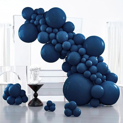 PartyWoo Navy Blue Balloons 100pcs Dark Blue Color 36 18 12 10 5 Inch | 36 18 by PartyWoo