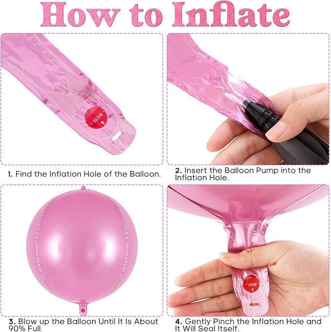 AIQINHU Metallic Pink Balloons, Bridal Shower, Valentine's Day & Anniversary - Image 7