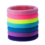 EBOOT 20 Pieces Large Stretchy Hair Ties Elastic Braids Bands Ponytail Holders Headband for Thick Heavy and Curly Hair School Home(5 cm in Diameter, 1 cm in Width,Multicolor)