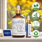 HIQILI Helichrysum Essential Oil for Skin Nourish, Undiluted & Natural, Relieve Fatigue in Body Massage, Reduce Fine Line and Wrinkle, Aromatherapy Diffuser, DIY Floral Scented Gift -100ML