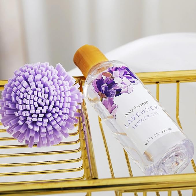BODY & EARTH Gift Baskets For Women 11 Pcs Lavender Spa Gifts For Her with Bubble Bath Body Lotion Sets, Bath and Body Gifts Set For Her Christmas Gifts for Women Spa Gift Sets