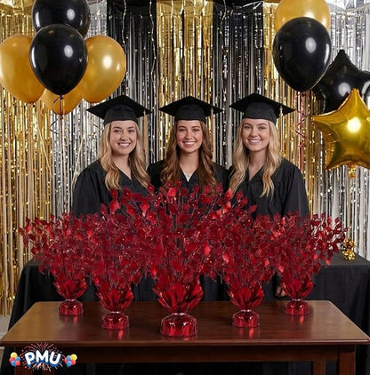PMU 6 Pcs Red Graduation Balloon Weights, Graduation Centerpieces - Image 6