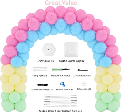 Balloon Arch Kit, 10FT Wide 9FT High Adjustable Balloon Arch Stand - Image 2