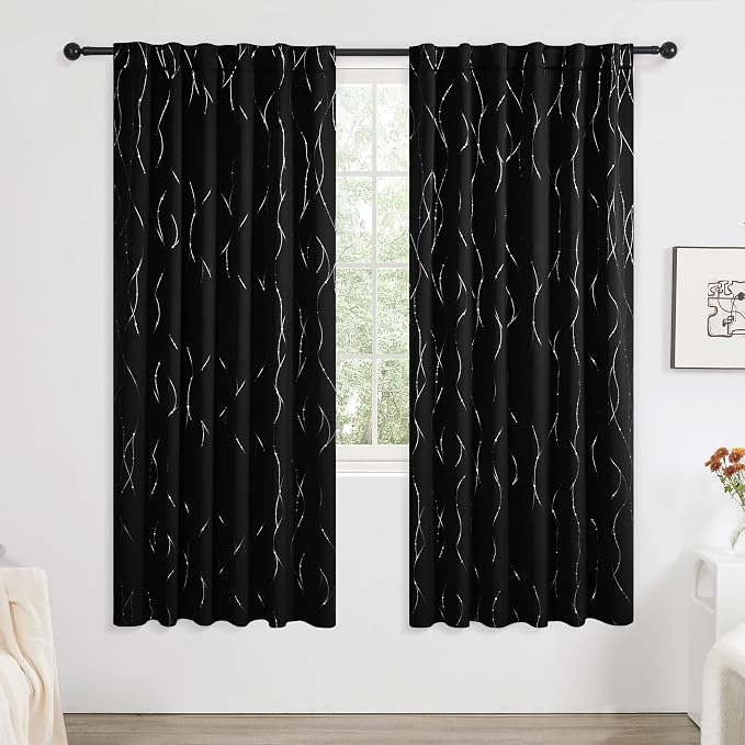 Deconovo Blackout Back Tab Curtains - Image 2