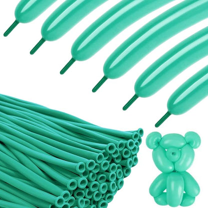 260 Balloons - Teal Long Balloons by KEXINGTUO