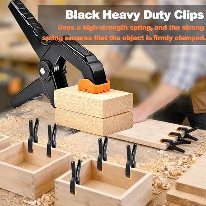 55Pack Spring Clamps Heavy Duty, 3.5inch Plastic Clips Clamps - Image 4
