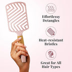 Spa Beauty and Hair Care Bundle with 7-Piece Self-Care Kit and DIY Detangling Brush – All-in-One Set for Relaxation and Tangle-Free Styling at Home