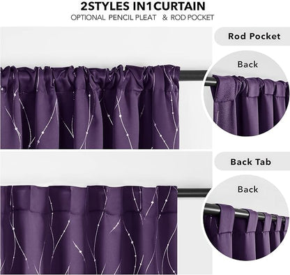 Deconovo Blackout Back Tab Curtains - Image 4