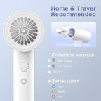 YAPOY Hair Dryer, 200 Million Ionic Blow Dryer, 110,000 RPM Fast Drying, Reduced Frizz, Intelligent Thermo-Control, Low Noise, Lightweight for Adult/Children/Dog, Home/Hotel/RV/Travel