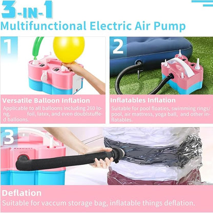 Biapian Balloon Pump Electric, 3-in-1 Portable Electric Air Pump - Image 5