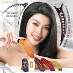 RC ROCHE 6 Pcs Flat Claw Hair Clips for Women Lay Down Barrettes No Crease Side Slide Thick Long Hair Duckbill French Against Head Jaw Claw Styling Jumbo Extra XL Clamp, Large Classic