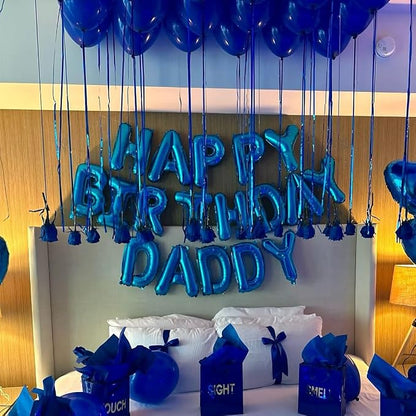 52 Pcs 16 Inch Blue Letter Foil Balloons, 2 Sets of A-Z, Mylar Metallic - Image 7