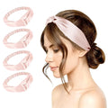 4PACK Womens Silk Headband Satin Headbands Silky Hairband Wide Head Bands Hair Wrap Fashion Hairbands Accessories