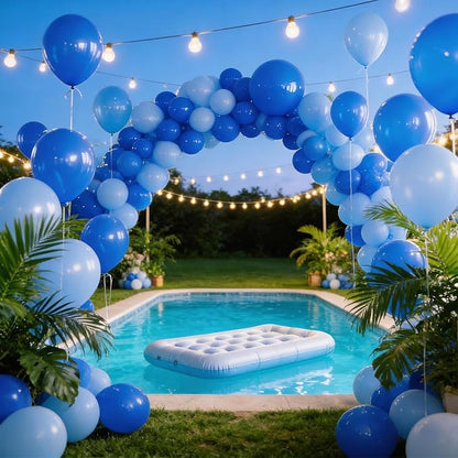 Blue Balloons Blue Birthday Decorations - Image 4