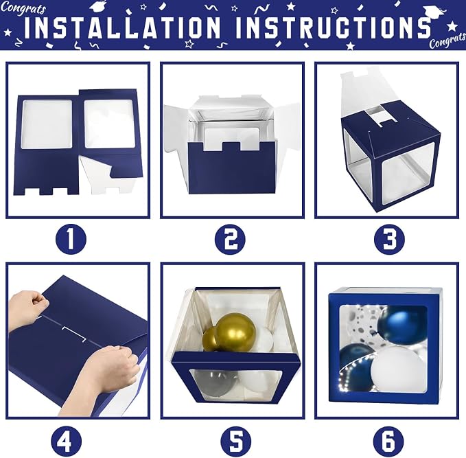 Navy Blue Graduation Decorations Class of 2026 - Image 4