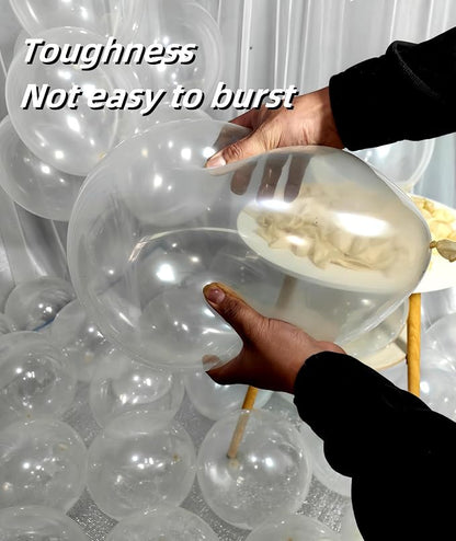 300 Pack Clear Balloons 12 Inch Latex Clear Latex Party Balloon Bulk - Image 3