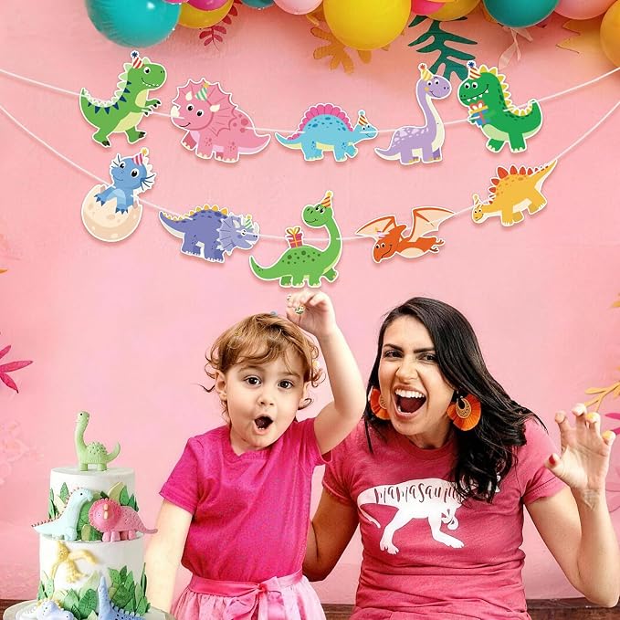 Hooqict Dinosaur Birthday Party Banner Dinosaur Birthday Party Decorations - Image 6