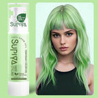 Temporary Hair Styling Color Serum, Green Blue Purple Red Hair Dye Color Gel Washable Natural Instant Hair Color Wax for DIY Hairstyle for Kids Men Women(Green#33)
